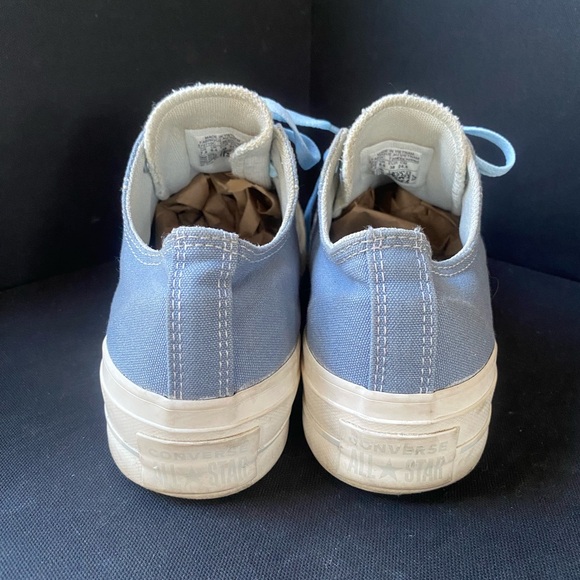 Converse Multi Blue Terry Cloth Tongue Casual Platform Sneakers W 7.5 - Picture 6 of 9